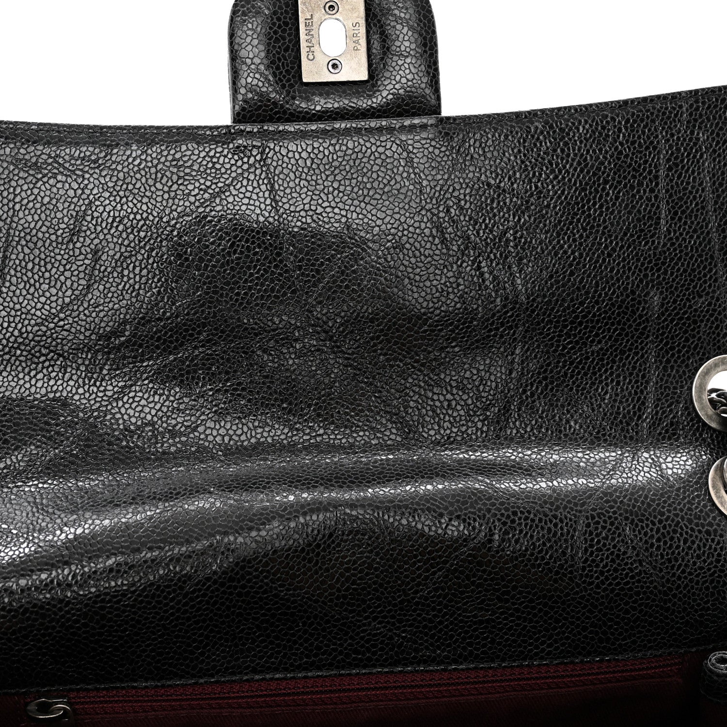 Chanel Crumpled Grained Calfskin Medium CC Crave Flap Black 11 of 11