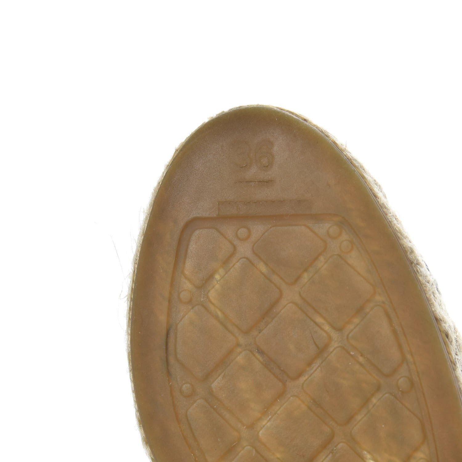 Chanel Lambskin CC Espadrilles 36 Beige Black 9 of 11