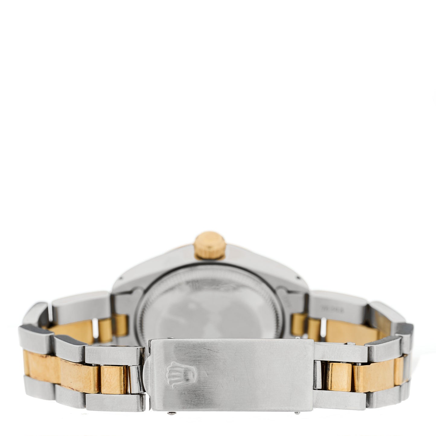Stainless Steel 18K Yellow Gold 26mm Oyster Perpetual Datejust Watch Black 6916