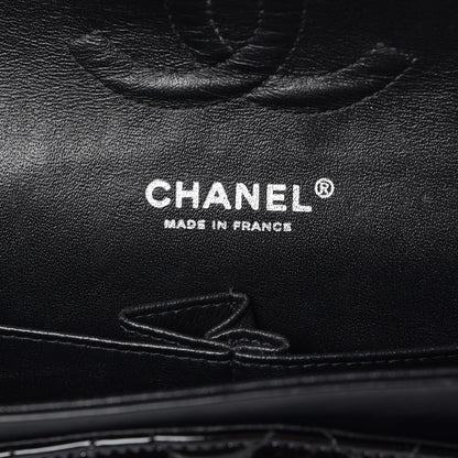 Chanel Patent Quilted Medium Double Flap Black 7 of 17