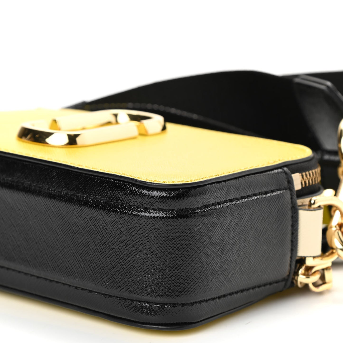 Saffiano Small Snapshot Camera Bag Yellow