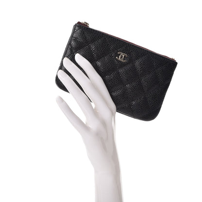 Chanel Caviar Quilted Small Cosmetic Case Black 2 of 8
