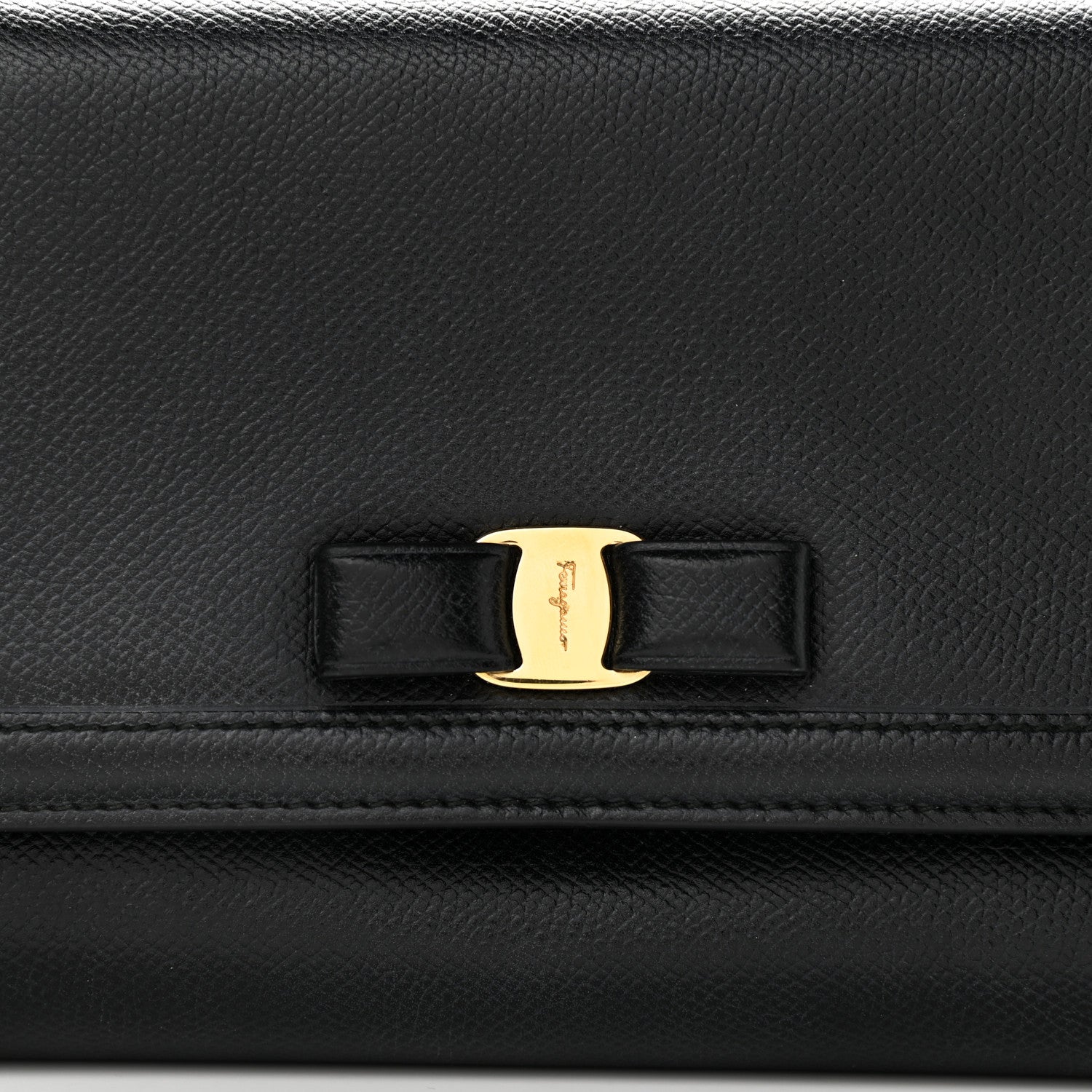 Salvatore Ferragamo Calfskin Vara Bow Mini Bag Black 7 of 9
