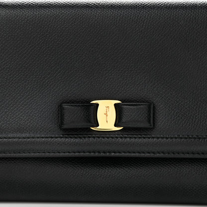 Salvatore Ferragamo Calfskin Vara Bow Mini Bag Black 7 of 9