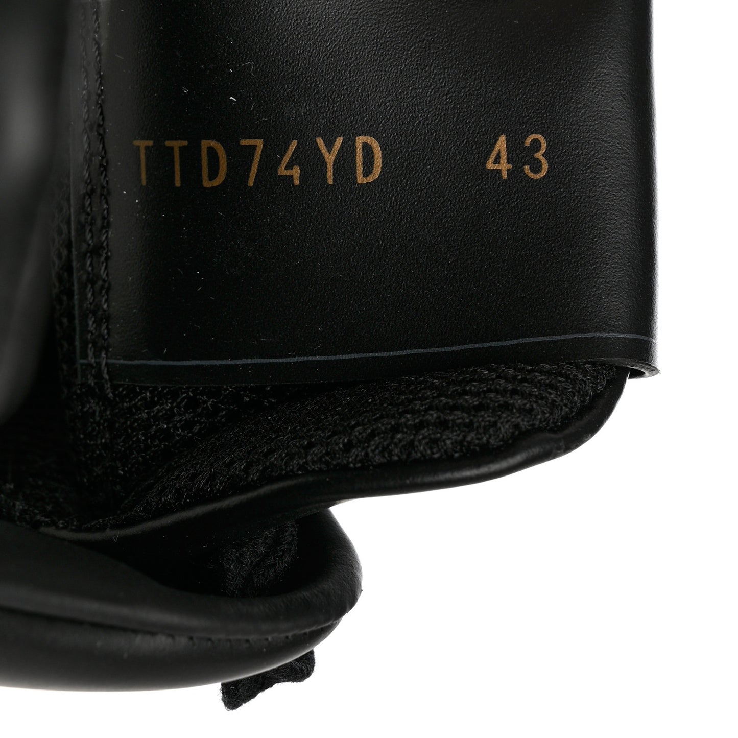 Calfskin Mens VLogo Sneakers 43 Black