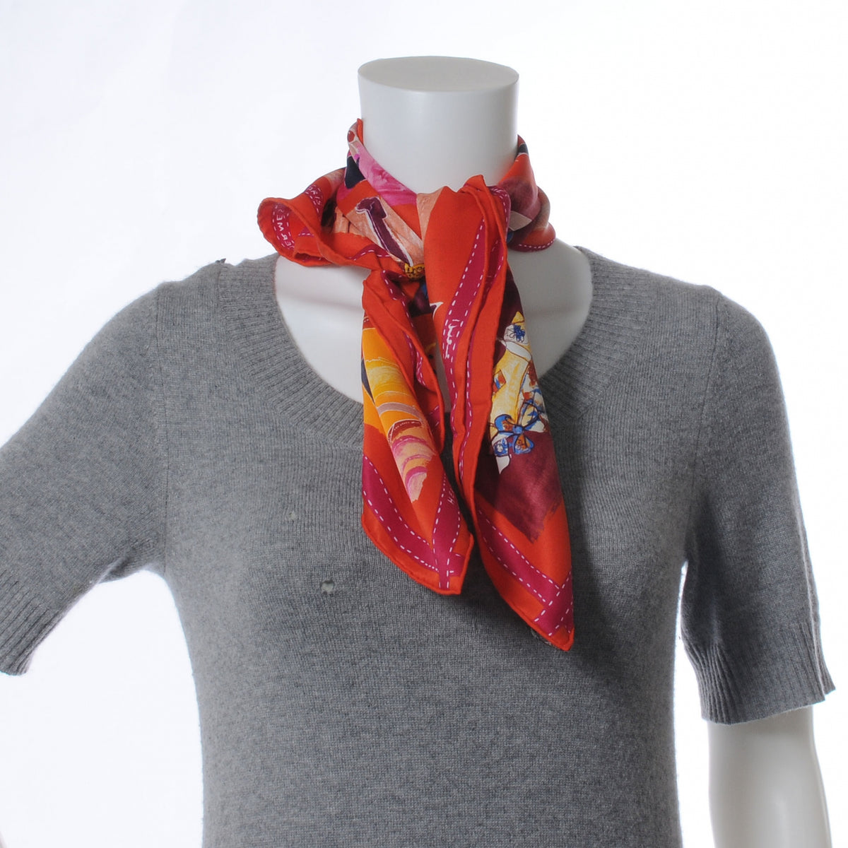 Hermes Silk J'aime Mon Carre Scarf 70 4 of 7