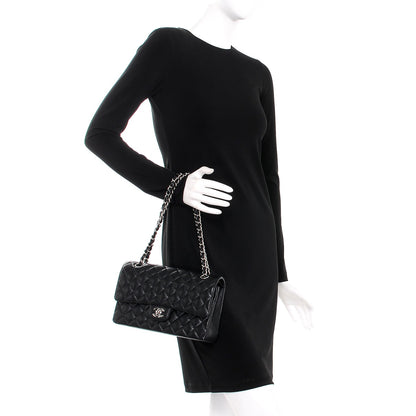 Chanel Caviar Quilted Medium Double Flap Black 2 of 8