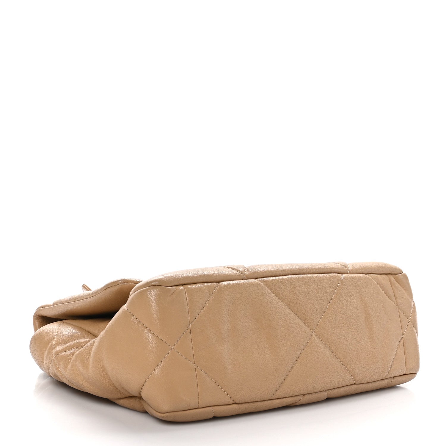 Chanel Lambskin Quilted Medium Chanel 19 Flap Dark Beige 4 of 11