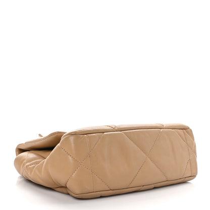 Chanel Lambskin Quilted Medium Chanel 19 Flap Dark Beige 4 of 11
