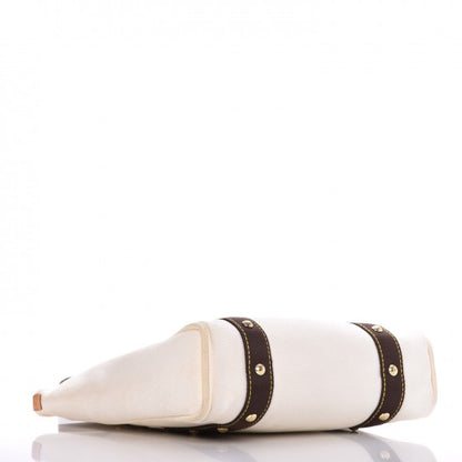 Louis Vuitton Toile Antigua Cabas MM Tote White 4 of 13