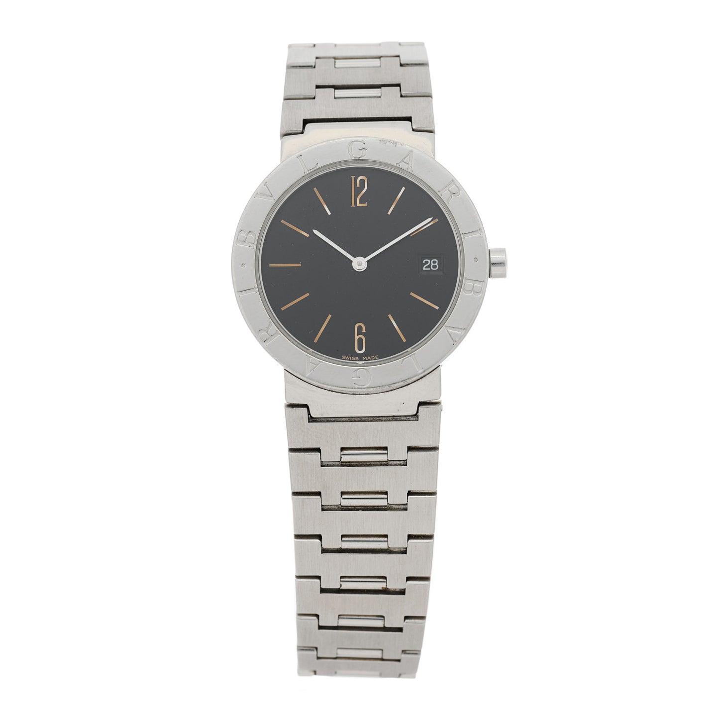 Stainless Steel 33mm Quartz Watch Black