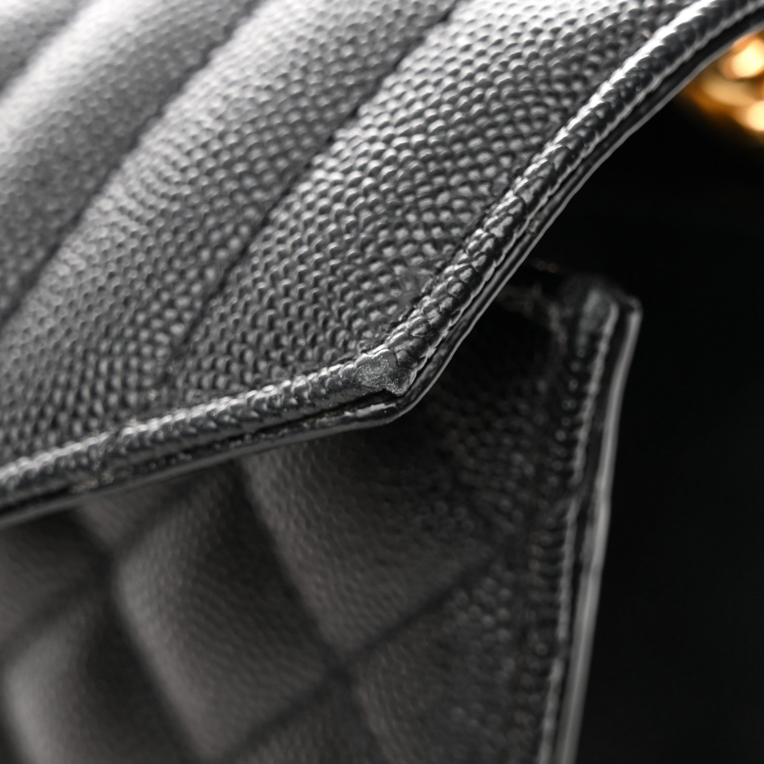 Saint Laurent Grain De Poudre Textured Mixed Matelasse Triquilt Medium Monogram Satchel Black 17 of 19