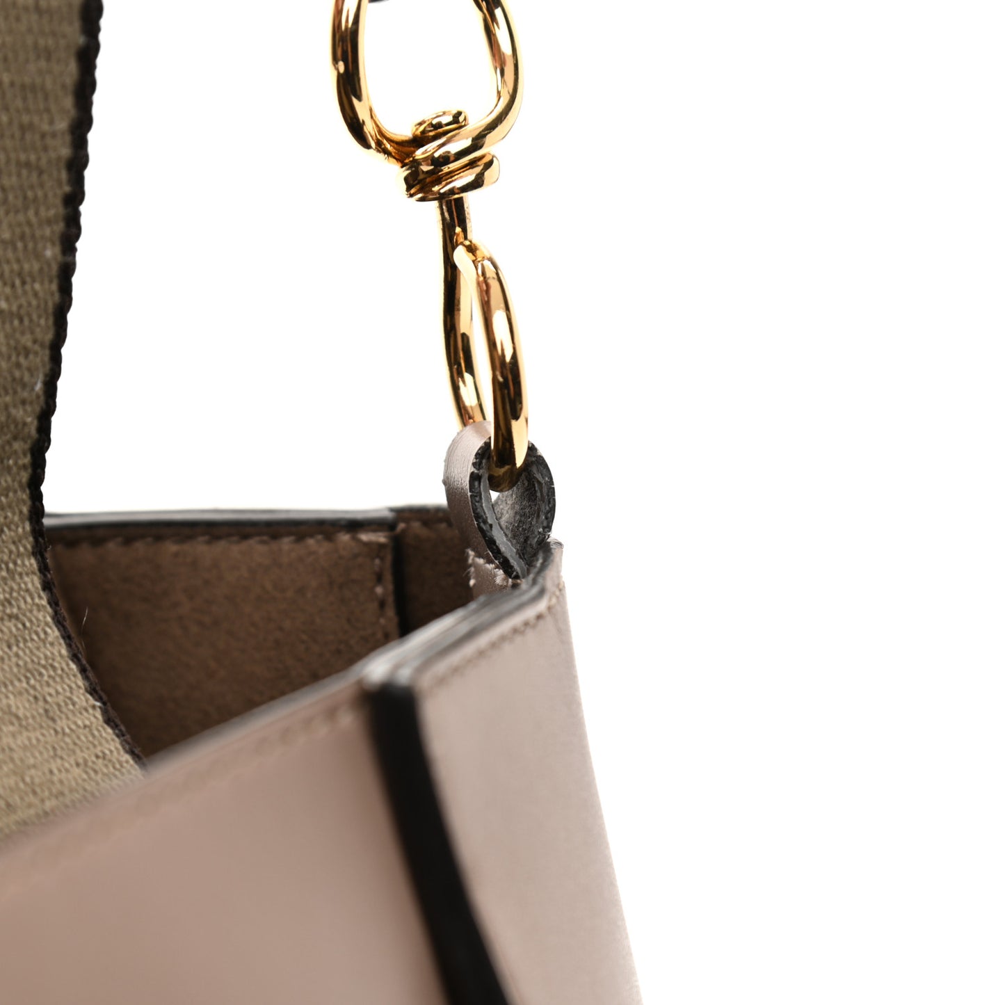 Eco Alter Nappa Perforated Logo Mini Crossbody Dark Taupe