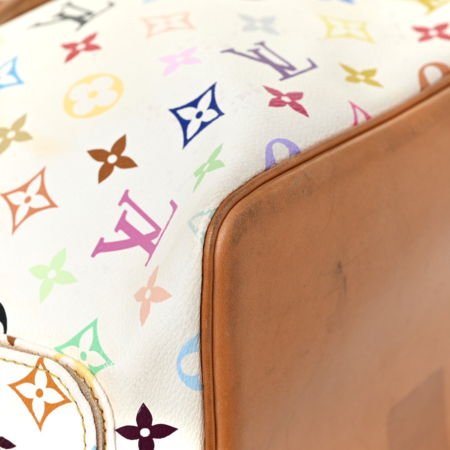 Monogram Multicolor Petit Noe White