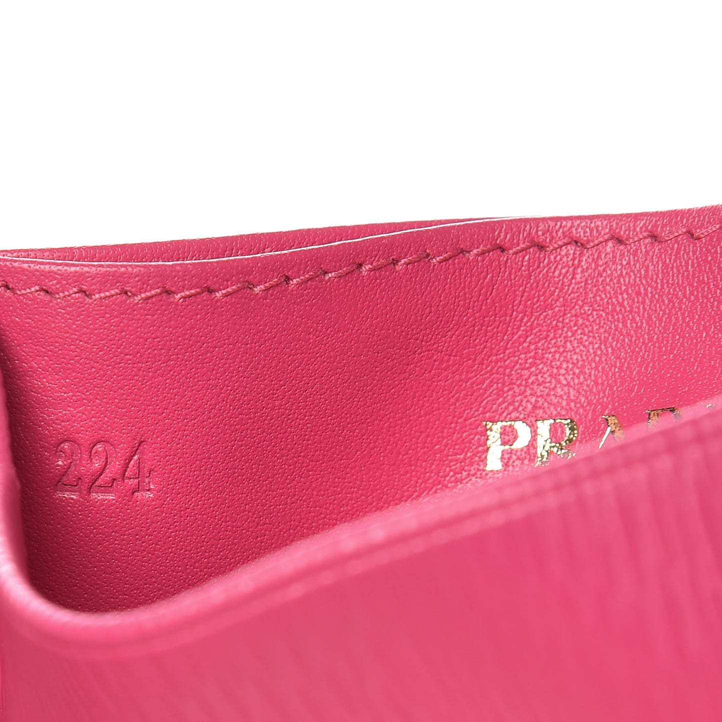 Vitello Move Metal Card Case Fuxia