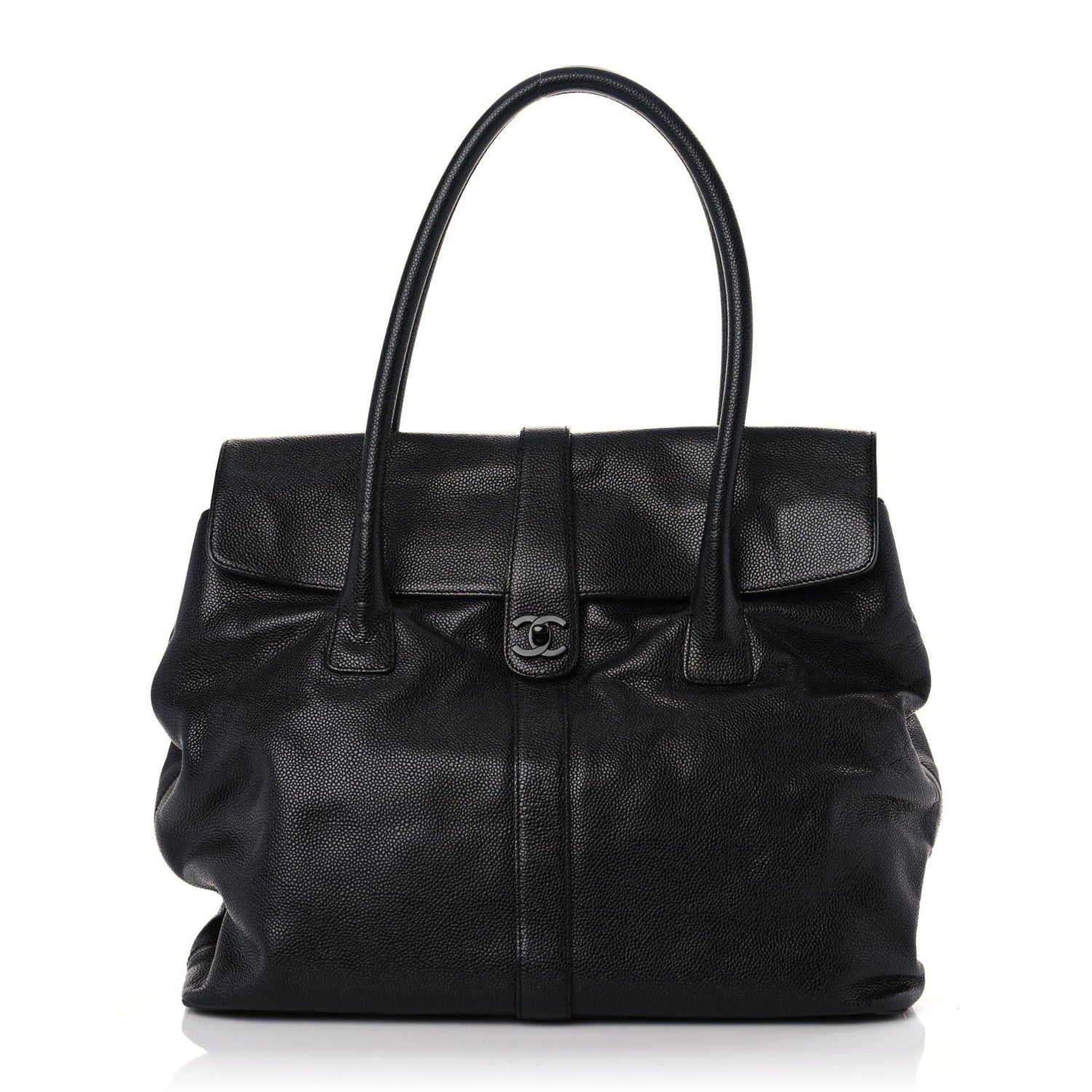 Chanel Caviar CC Tote Black 1 of 17