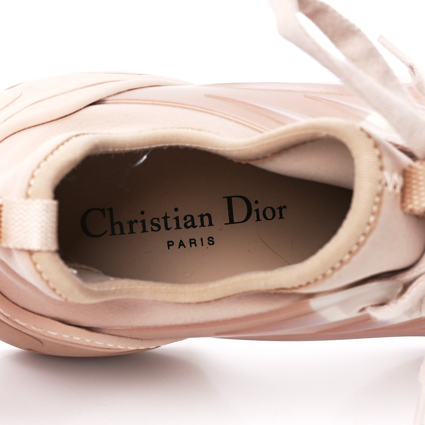 Neoprene Rubber Womens D-Connect Sneakers 37.5 Nude
