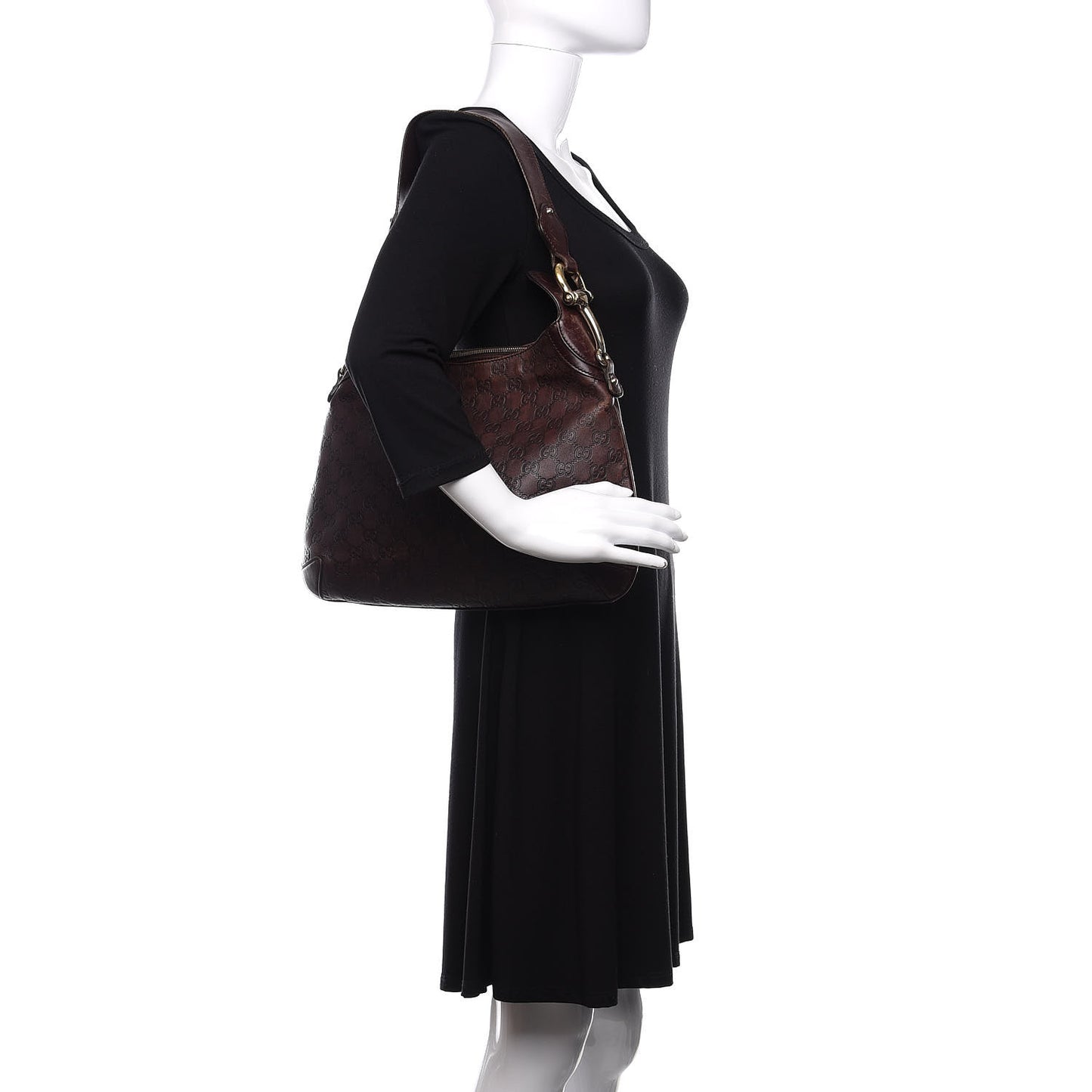 Guccissima Creole Hobo Chocolate