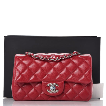 Chanel Caviar Quilted Mini Rectangular Flap Pink 8 of 8