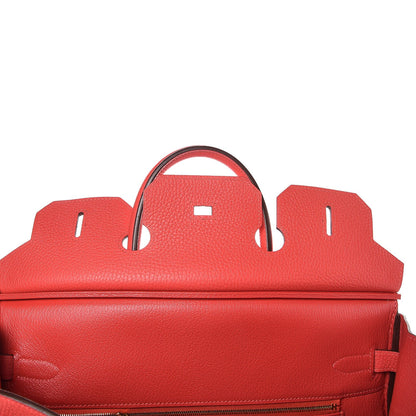 Hermes Taurillon Clemence Birkin 35 Rouge Pivoine 18 of 37