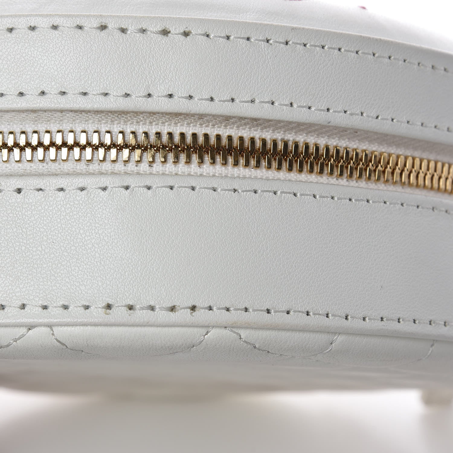 Chanel Lambskin Coco Lifesaver Round Bag Pink White 9 of 17