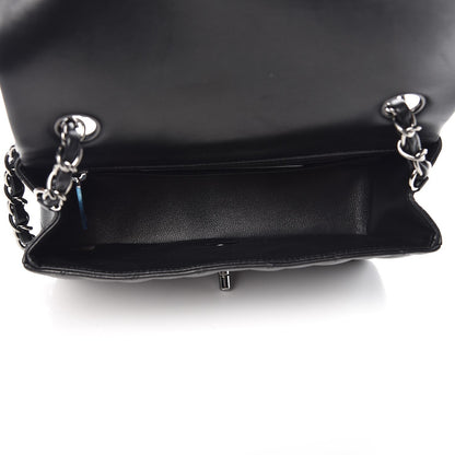 Chanel Lambskin Quilted Mini Rectangular Flap Black 5 of 7