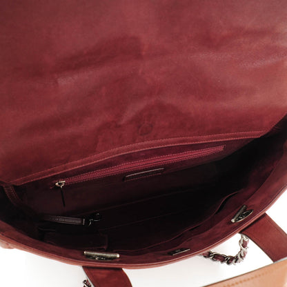 Chanel Iridescent Glazed Calfskin In The Mix Tote Bordeaux 5 of 9