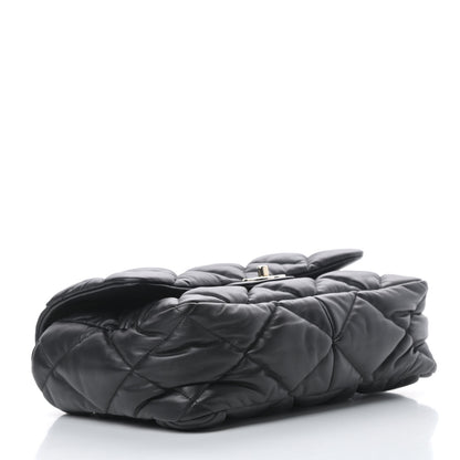 Chanel Calfskin Quilted Large Bubbly Flap Black 4 of 13