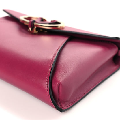Valentino Garavani Calfskin V Rivet Chain Clutch Camelia 8 of 8
