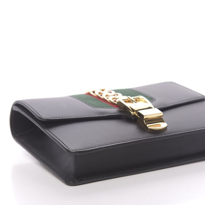 Gucci Calfskin Sylvie Belt Bag Black 8 of 10