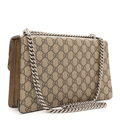 Gucci GG Supreme Monogram Small Dionysus Shoulder Bag Taupe 3 of 12