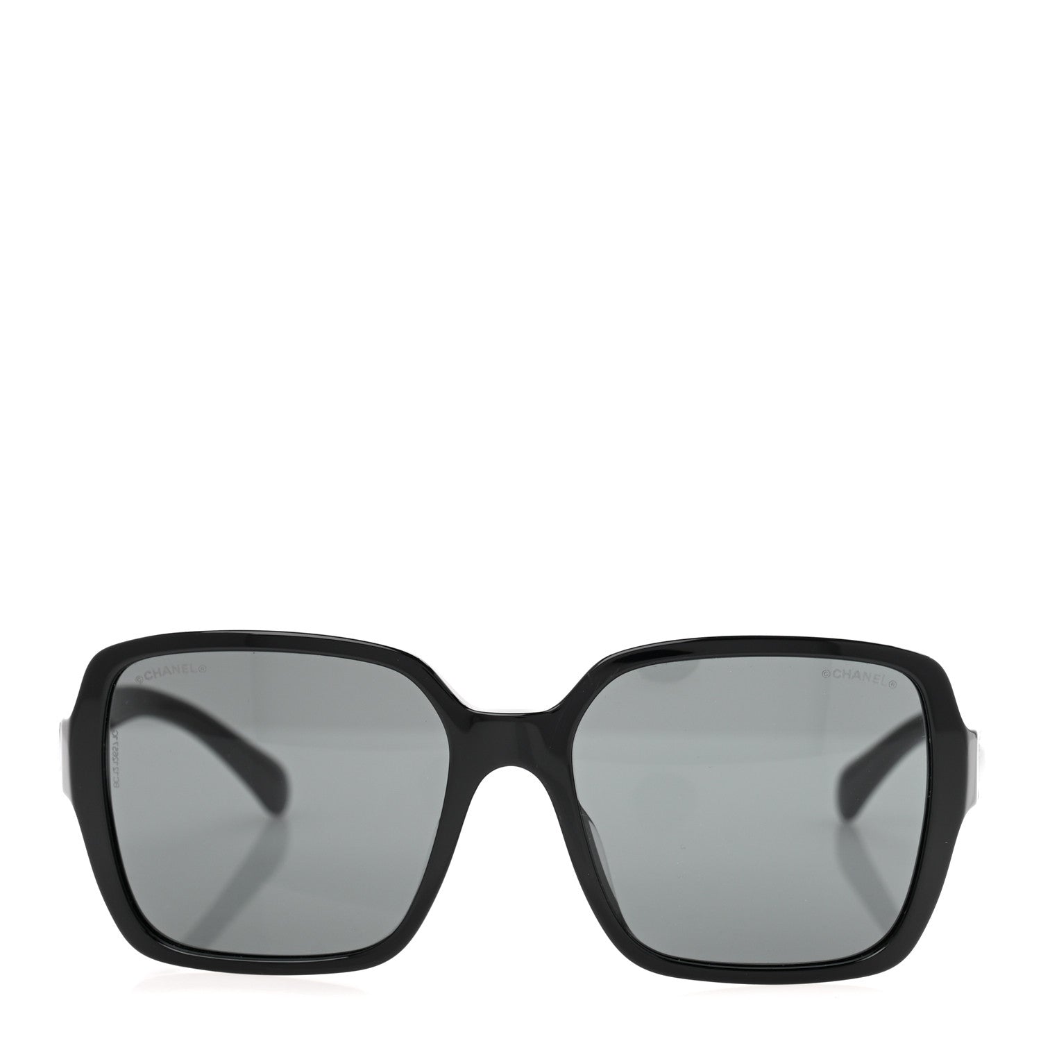 Chanel Acetate Square Sunglasses 5408-A Black 2 of 9