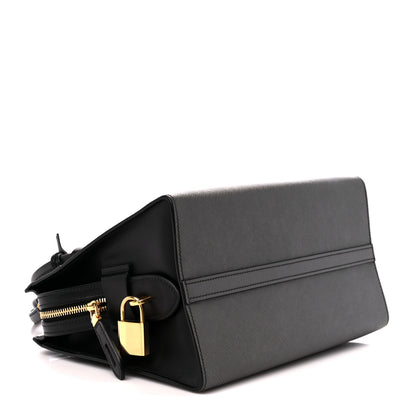 Prada Saffiano City Calfskin Medium Esplanade Tote Mercurio Black 4 of 11