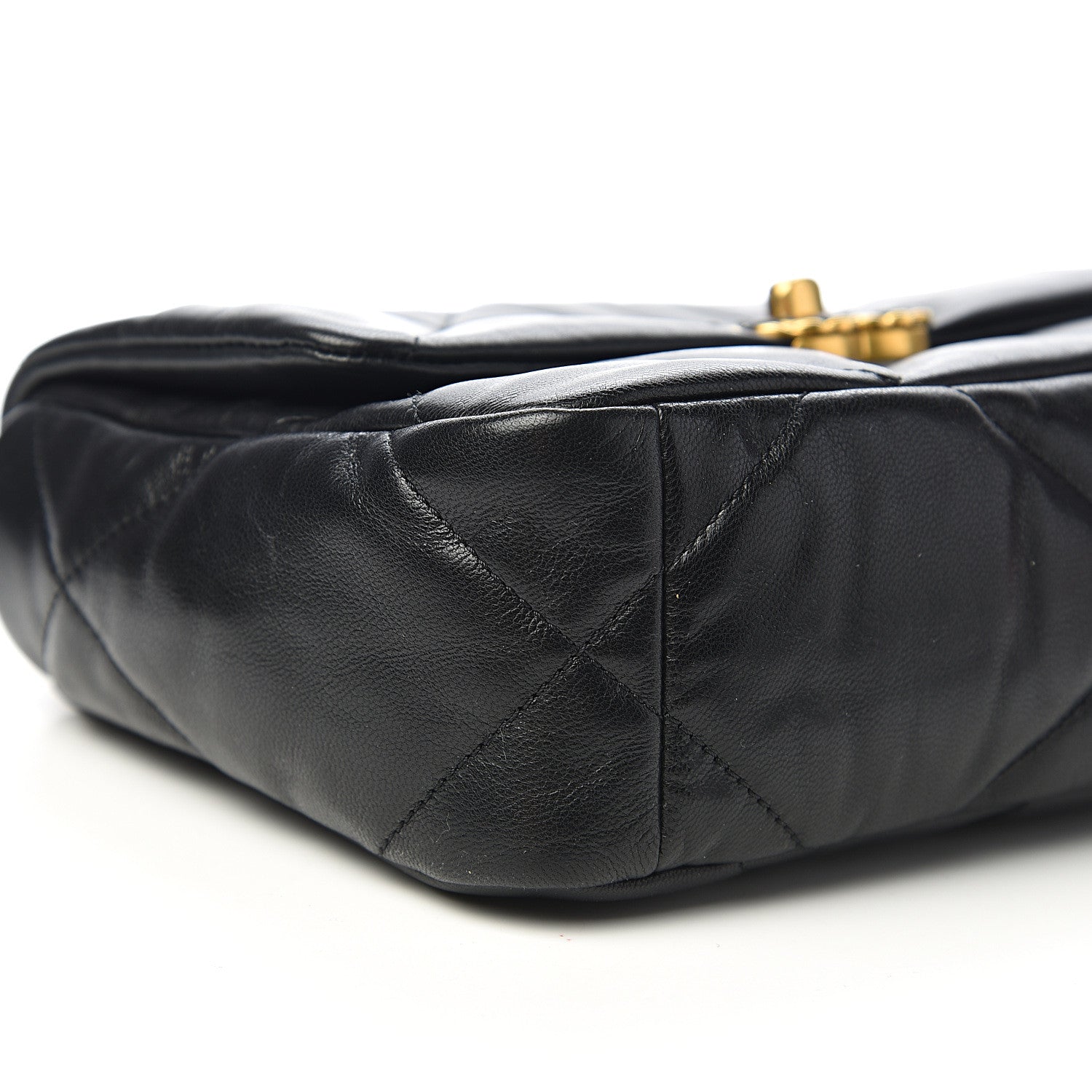 Chanel Lambskin Quilted Medium 19 Flap Black 7 of 10