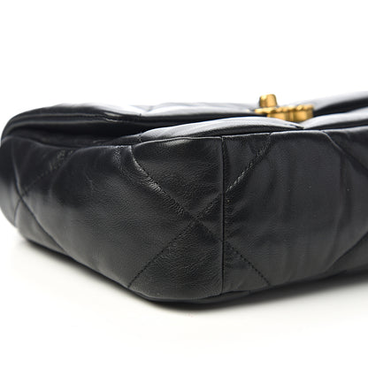 Chanel Lambskin Quilted Medium 19 Flap Black 7 of 10