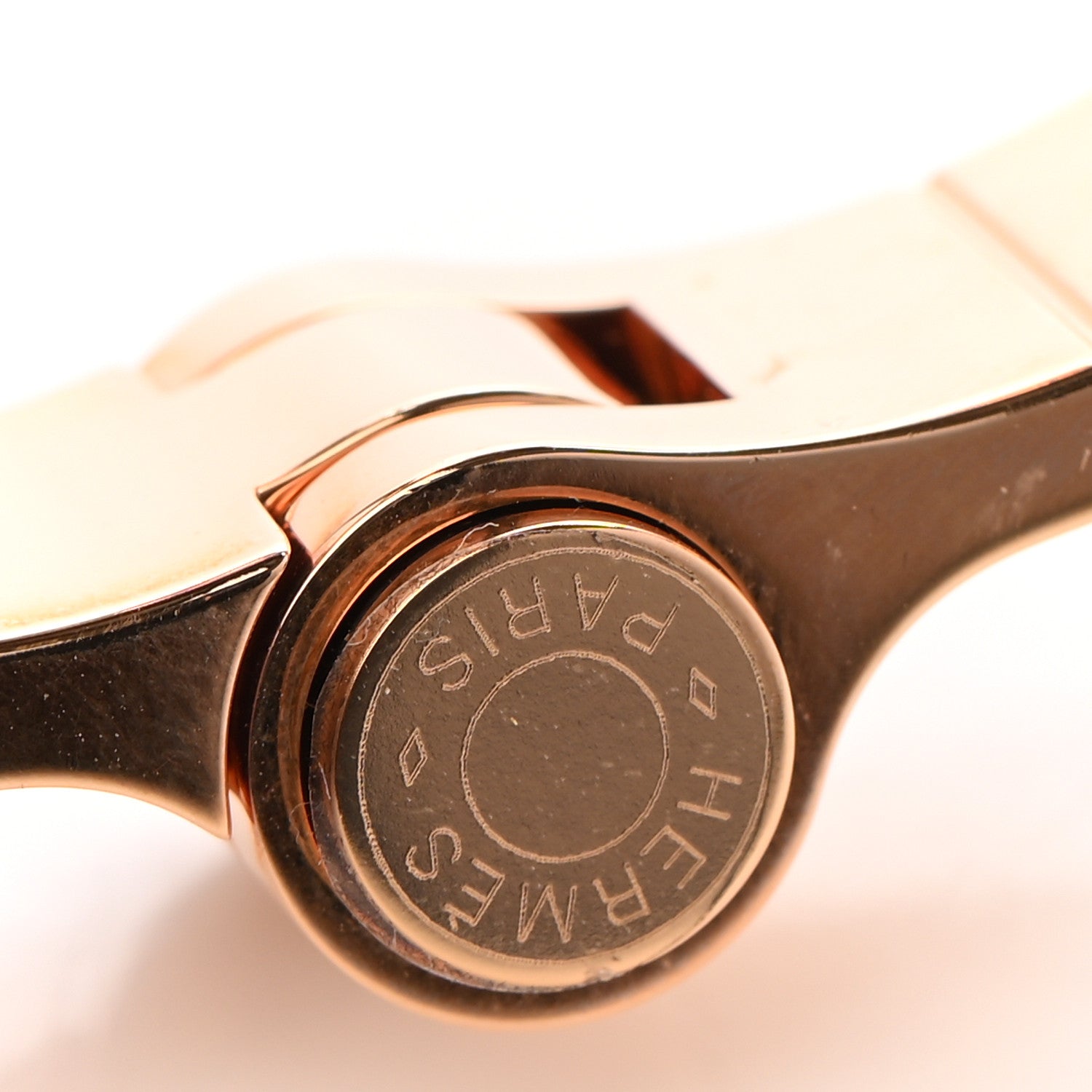 Hermes Enamel Charniere Uni Narrow Hinged Bracelet S Black 5 of 5