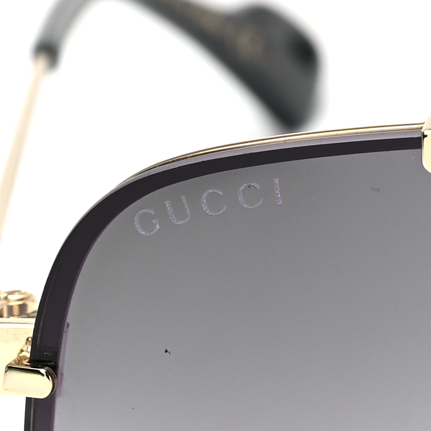 Metal Square Frame Navigator Sunglasses GG1105S Black