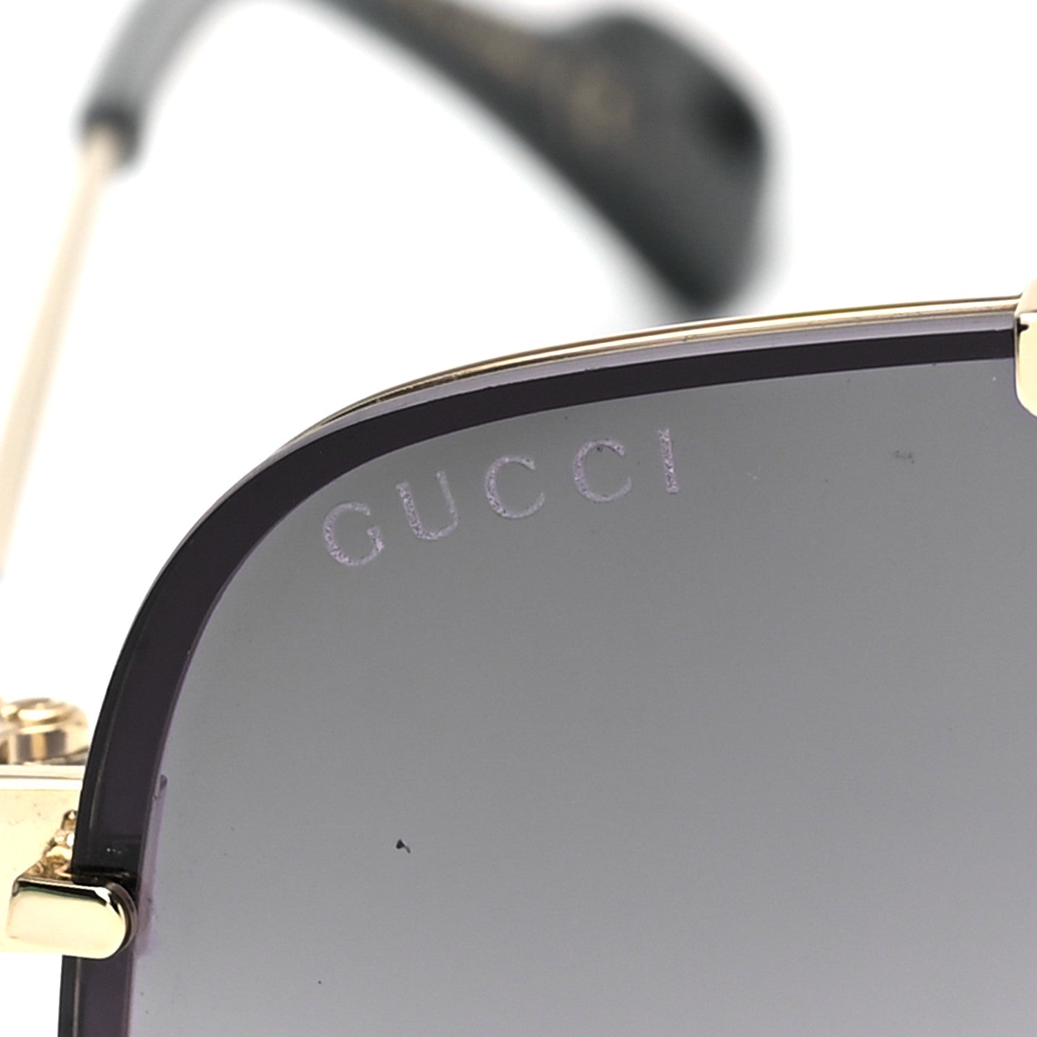 Gucci Metal Square Frame Navigator Sunglasses GG1105S Black 7 of 7