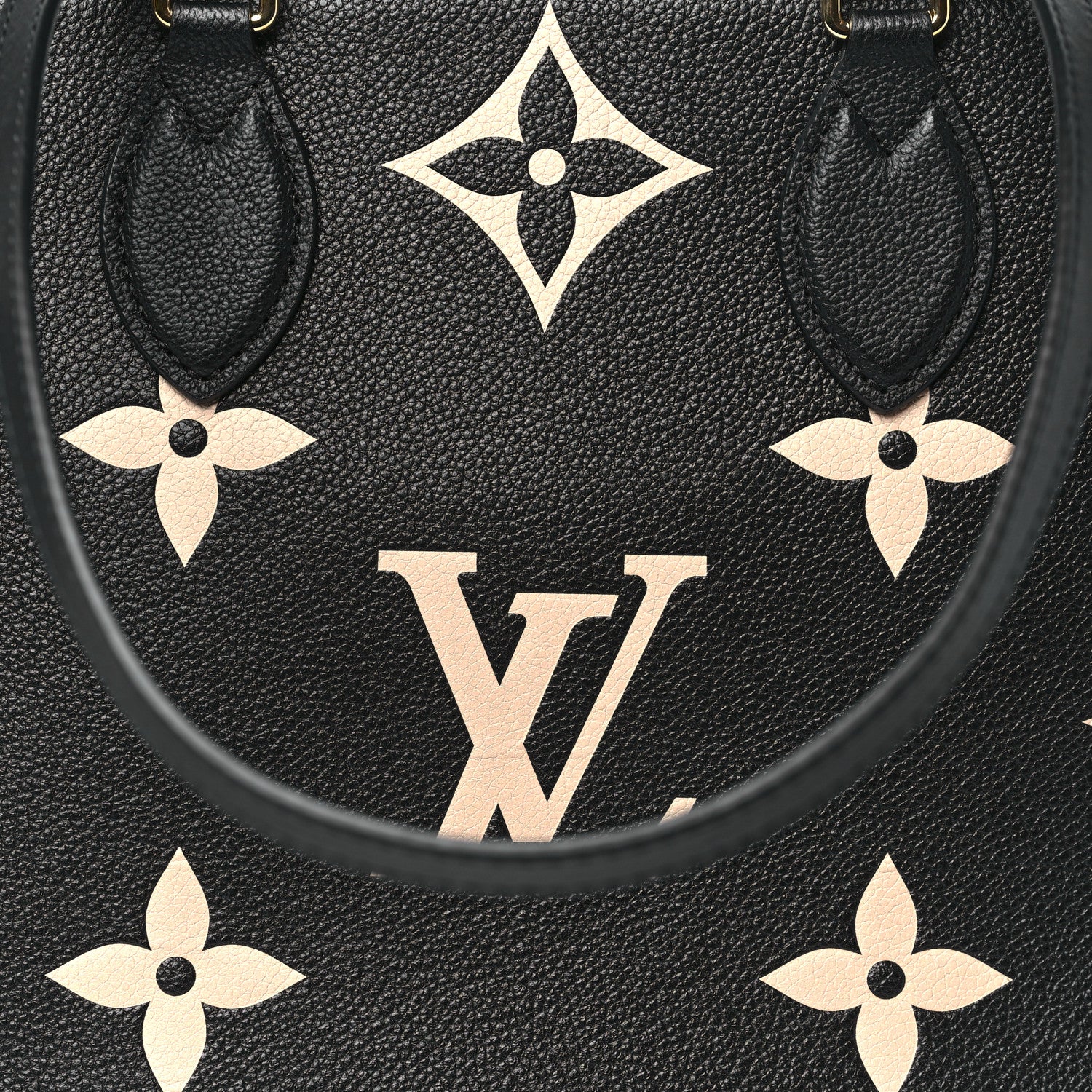 Louis Vuitton Empreinte Monogram Giant Onthego MM Black Beige 7 of 9