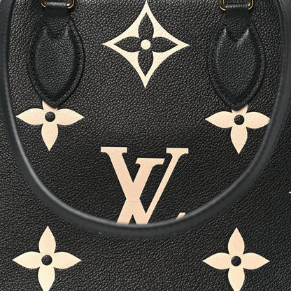 Louis Vuitton Empreinte Monogram Giant Onthego MM Black Beige 7 of 9