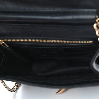 Givenchy Calfskin Shark Lock Chain Clutch Black 4 of 5