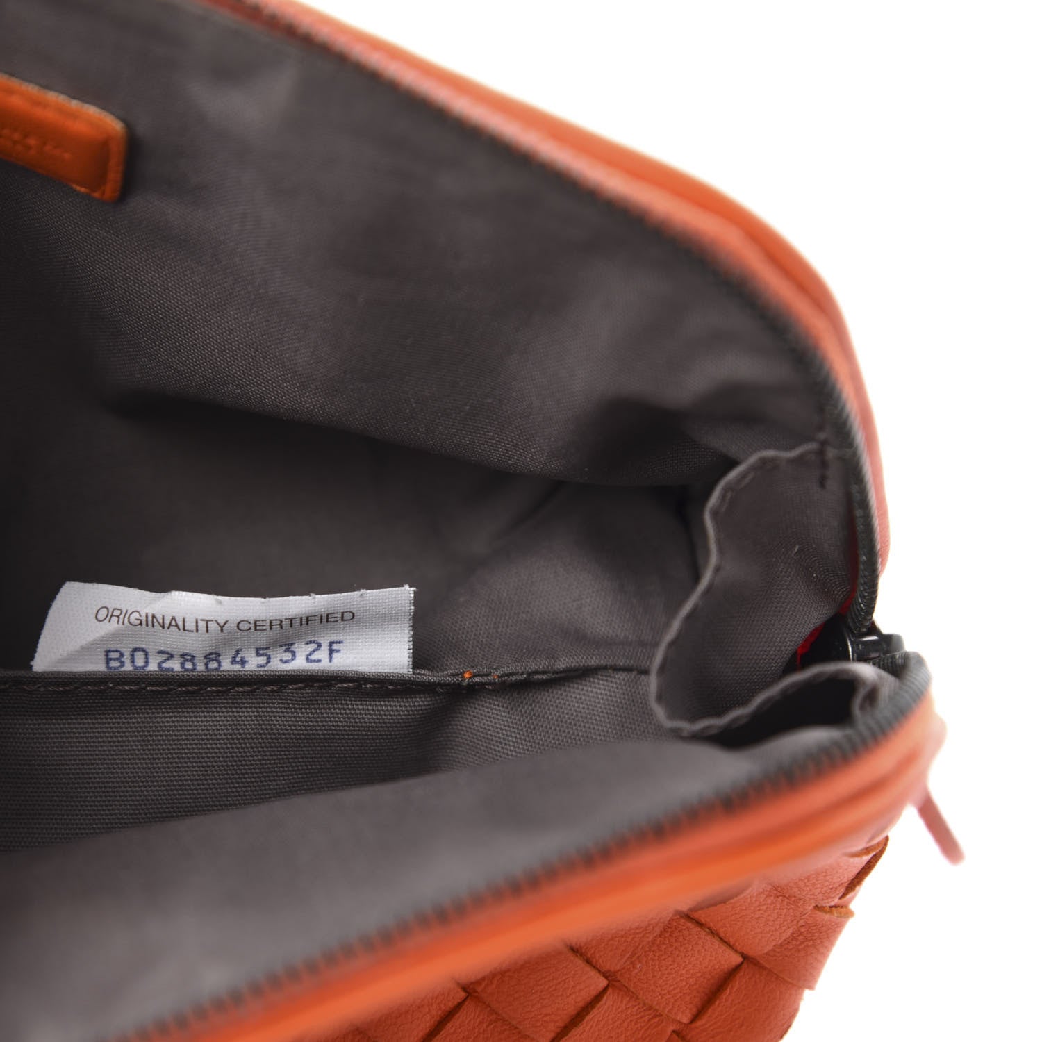Bottega Veneta Nappa Intrecciato Cosmetic Case Tangerine 10 of 10