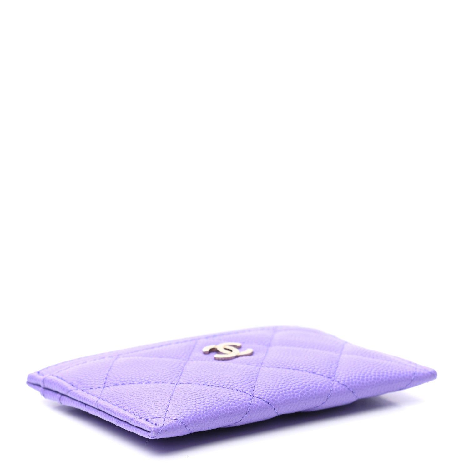 Chanel Caviar Quilted Card Holder Purple 4 of 8