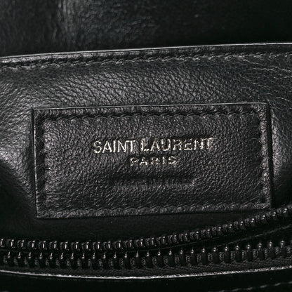 Saint Laurent Calfskin Y Quilted Monogram Monochrome Small Loulou Chain Satchel Black 6 of 12