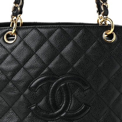 Chanel Caviar Quilted Petit Timeless Tote PTT Black 8 of 10