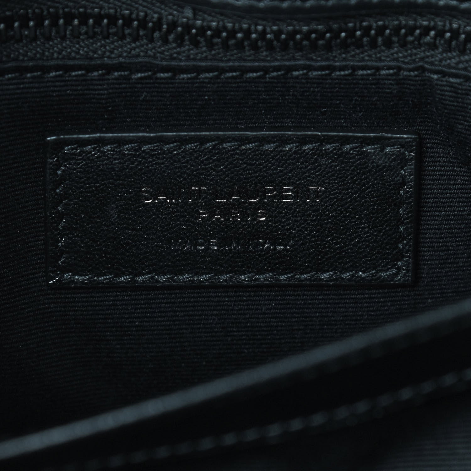 Saint Laurent Calfskin Y Quilted Monogram Toy Loulou Crossbody Bag Black 8 of 8