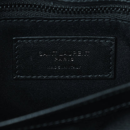Saint Laurent Calfskin Y Quilted Monogram Toy Loulou Crossbody Bag Black 8 of 8