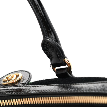Gucci Suede Patent GG Web Medium Ophidia Boston Black 13 of 13