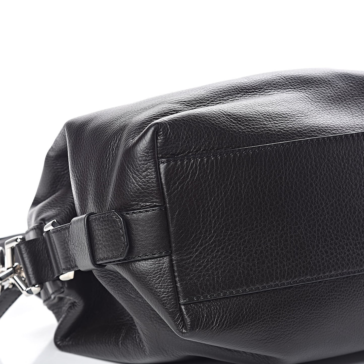 Pebbled Calfskin Small Nightingale Black