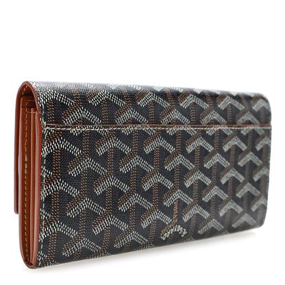 Goyard Goyardine Varenne Long Wallet Black Gold 3 of 7